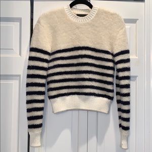 Striped Soft fuzzy Sweater